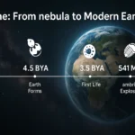 From Stardust to Blue Planet: Earth’s Extraordinary 4.6-Billion-Year Odyssey