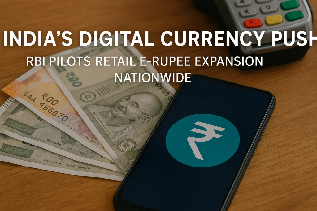India’s Digital Currency Push: RBI Pilots Retail e-Rupee Expansion Nationwide