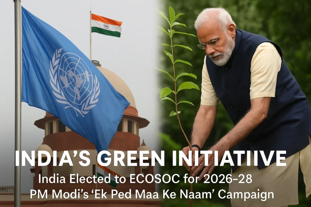 India’s Green Leap: From UN Chambers to Community Forests, A Nation Plants for a Sustainable Future