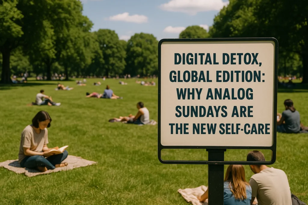 The Great Analog Awakening: How Humanity is Reclaiming Presence in a Digital World