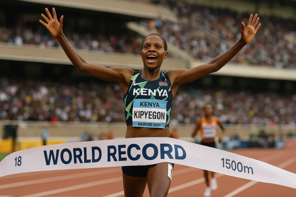 Faith Kipyegon’s Unprecedented Dominance: The Kenyan Queen Shatters Her Own World Record in a Night of Unforgettable Glory