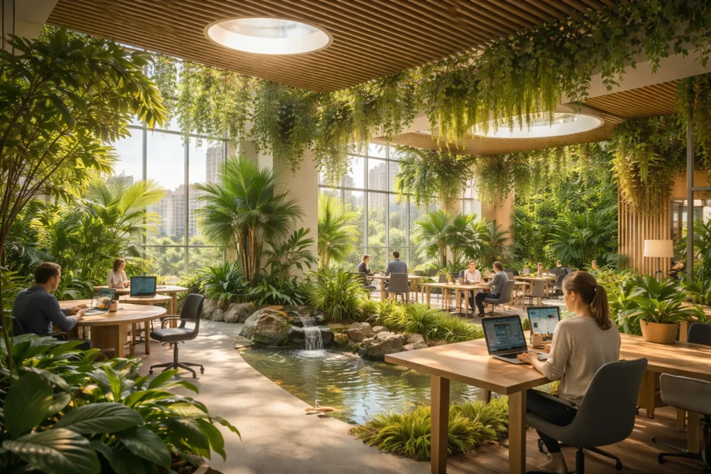 The Living Office: How Nature-Infused Design Became Corporate Standard in 2026