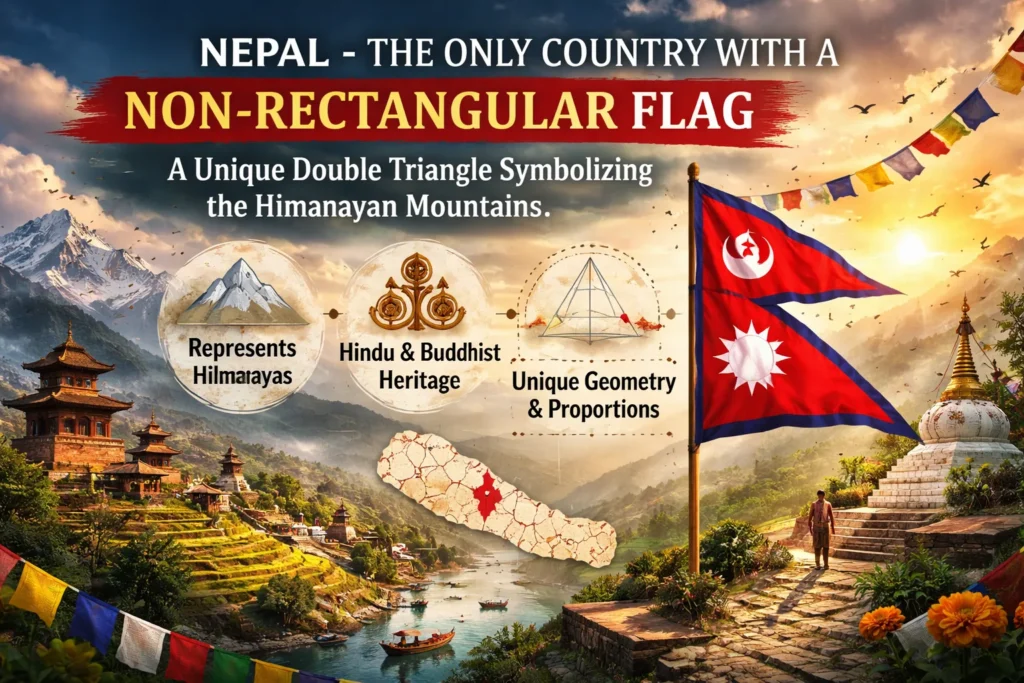 The Non-Rectangular Flag: How Nepal’s Sacred Geometry Defies 5,000 Years of Vexillological Tradition