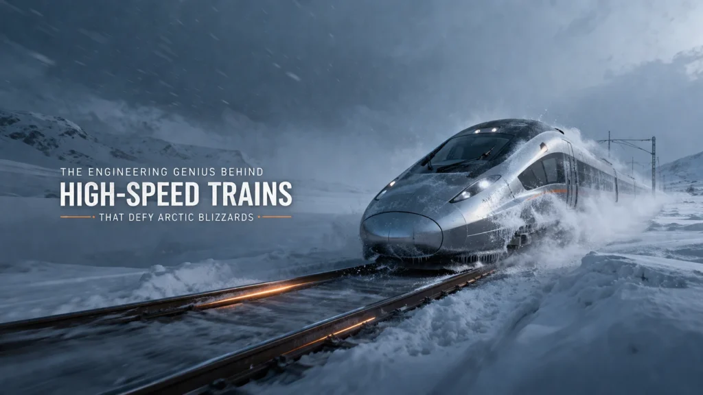 How High-Speed Trains Are Engineered to Survive Arctic Whiteouts