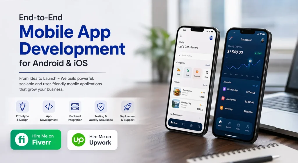 End-to-End Mobile App Development Services for Android and iOS