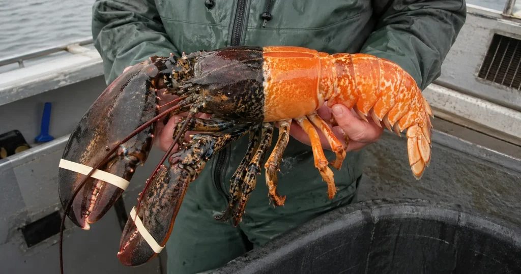 Rare Split-Color Lobster Stuns Cape Cod Fishing Crew in Once-in-50-Million Catch