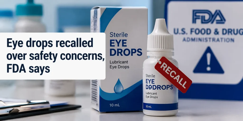 Millions of Eye Drops Recalled After FDA Raises Sterility Concerns