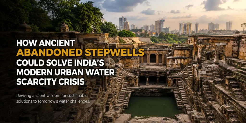How Ancient Abandoned Stepwells Could Solve India’s Modern Urban Water Scarcity Crisis