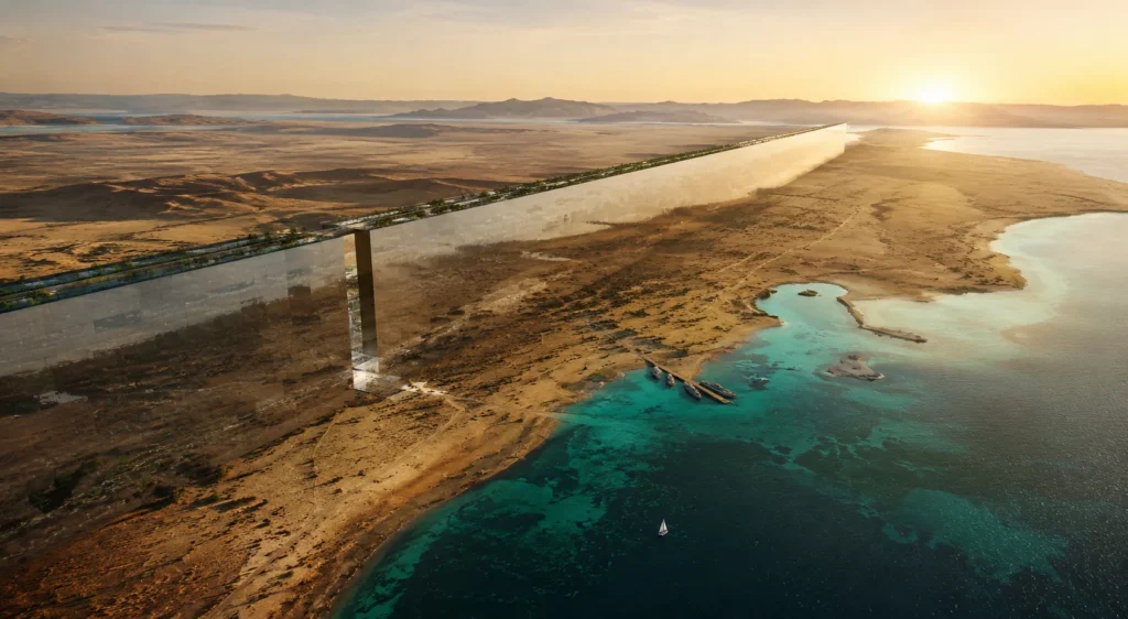 The Crystal Coffin: Why Saudi Arabia Is Building a 106-Mile Mirror in the Desert