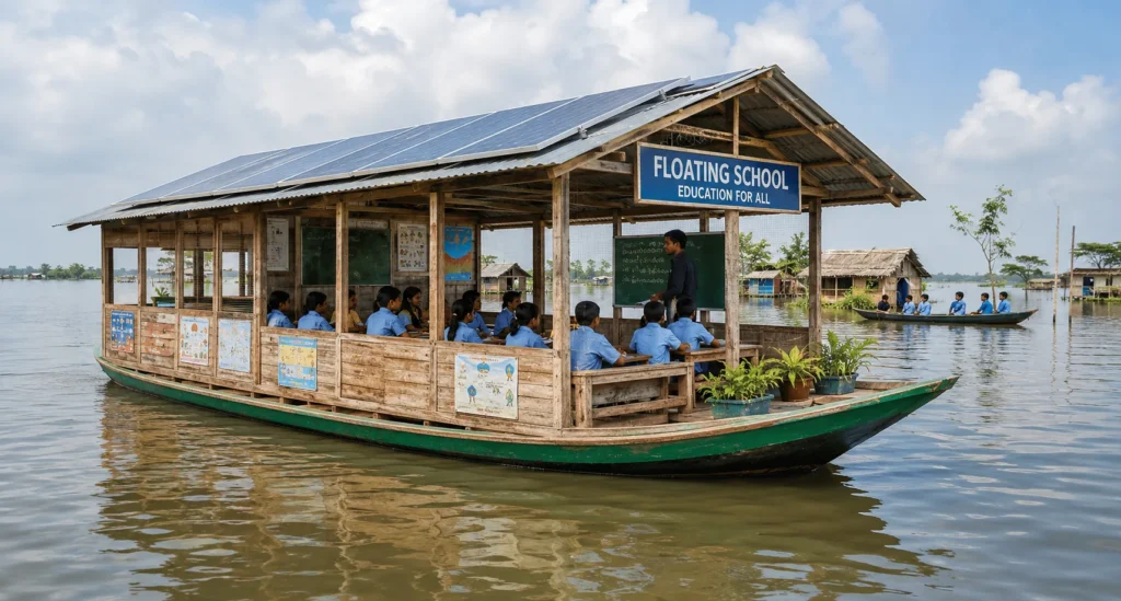 When the Water Takes the Land: The Untold Story of Bangladesh’s Floating Schools