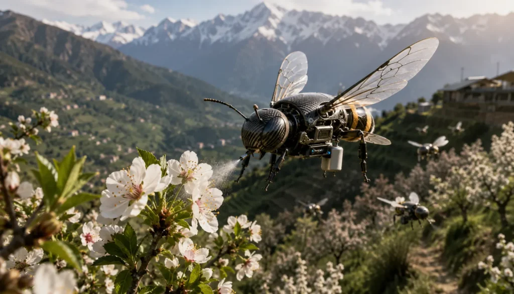 The Whir of Wings, The Silence of Fields: Why We Are Sending Robot Bees to Pollinate Remote Orchards